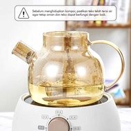 ANDEASTR Teapot Pitcher Teapot Heat Resistant Borosilicate Fire 1L - BR-383