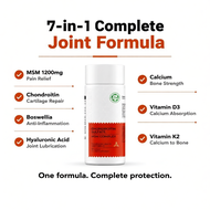 Oxyenergy Official Joint Repair HPMC Capsules 60's/180's Glucosamine + Chondroitin + MSM