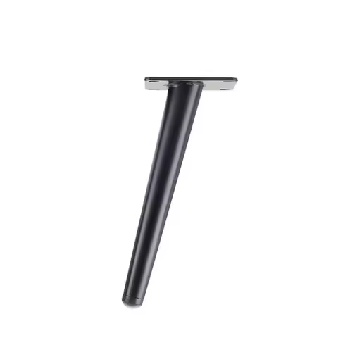 Metal Furniture Legs 20CM Black Inclined Cone Feet Bed Cabinet Table Sloping Feet For Table And Chai