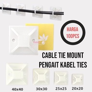 Tie Mount/ Tie Self Adhesive Cable Size 20x20mm, 25x25mm, 30x30mm, 40x40mm