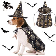 Halloween Cat Costume Pet Vampire Cape and Hat Cool Outfit Pet Vampire Cape Hat Cats Cosplay Clothes