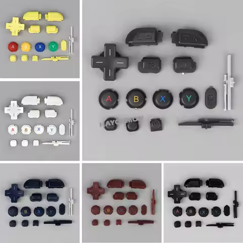 6 COLORS For New 3DS XL LL Full Set Complete D Pad A B X Y L R ZL ZR Home ON OF Power Buttons For Ne
