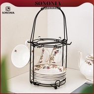[SONONIA] Countertop Coffee Mug Holder Rack Iron Cup Tree Organizer for Kitchen Cabinet and Mug Disp
