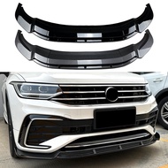 Suitable for VW Tiguan Tiguan Rline 2021+Front Bumper Front Lip Front Shovel Exterior Car Sticker Modification