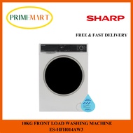 SHARP ES-HFH014AW3 10KG FRONT LOAD WASHING MACHINE - 2 YEARS SHARP WARRANTY + FREE DELIVERY