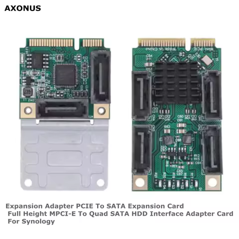 Mini PCI-E To SATA3.0 Riser Card M.2 PCI-E 2.0 Converter B+M Key Expansion Card 2/4 SATA 3.0 SSD Ada
