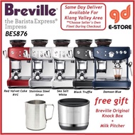 Breville BES876 Barista Express Impress Espresso Coffee Machine with Smart Tamping (chat with us for