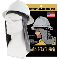 Benchmark FR Flame Resistant FR Hard Hat Liner, Sun Shade, One Size Light Gray