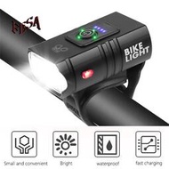 Fesa 自行車燈 2*T6 LED 10W 800LM 6 種模式 USB 可充電山地車前燈