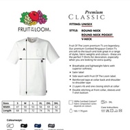 Fruit Of The Loom' Tshirt with Pocket'