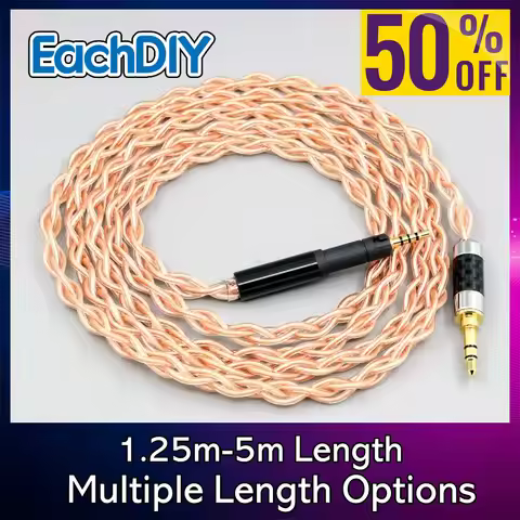 4 Core Litz HiFi-OFC Earphone Braided Cable For Sennheiser HD599 HD569 HD 560S HD559 hd560s 8244