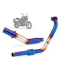 ZESSZ ท่อเฮดเดอร์รถมอเตอร์ไซค์ V4 V3 R15 MT15ระบบท่อไอเสียท่อเหล็กอัลลอยด์ไทเทเนียมเต็มท่อเฮดเดอร์สำ