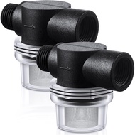 Honoson 2 PCS Water Pump Strainer Filter, RV Replacement 1/2 Twist On Pipe Strainer Compatible with 