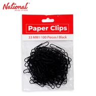 Clip Paper 33mm 100's Vinyl - School & Office Supplies