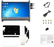 waveshare for Raspberry Pi 7 inch Capacitive Touch Screen IPS Display 1024 * 600 HDMI LCD C Touch Sc