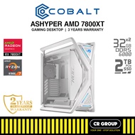 COBALT ASHYPER AMD 7800XT - Ryzen 7 9700X - Dual RX7800XT 16GB - 64GB RAM - 2TB SSD (3Yrs Warranty)