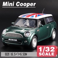 Scale 1/32 Mini Countryman Cooper SUV Metal Diecast Alloy Cars Model Toy Car For Boys Kids Gift Toys