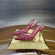 Gemstone 7.5cm High Heel rc Beaded Crystal Heel