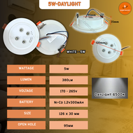 (READY STOCK) LED Emergency Light LED Recessed Downlight Surface Type lampu kecemasan lampu emergenc