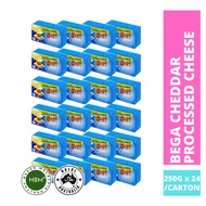 1 Carton 24PCS Bega Cheddar Cheese 250g / Keju Cheddar/Chedar / Processed Cheddar Cheese