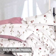 KATUN Osaze Premium Japanese Cotton Bed Sheet Set Size 140x200 Queen 160x200 King 180x200 Extra King