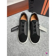Men Cowhide Jenia Shoes Shoes Low-Pedal ez-Top Inner Sports Shoes Board Casual Cowhide Padded Foot C