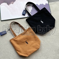 Polo Ralph Lauren Tote bag 男女同款雙面刺繡帆布 托特袋
