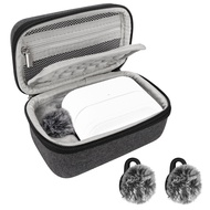 Geekria เคสพกพาไมโครโฟนสำหรับผู้สร้างเคสชาร์จ M2S โทรศัพท์มี2แพ็คหน้ากากป้องกันลมไมโครโฟนเปลือกแข็งก