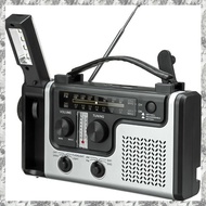 [I O J E] Multifunctional Solar Radio Portable FM / AM Radio Support LED Lamp