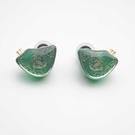 CFGYU TANGZU WAN ER SG หยกสีเขียว10มม. ไดรฟ์เวอร์ไดนามิก HIFI หูฟังชนิดใส่ในหูมอนิเตอร์ถอดออกได้0.78