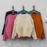 ** 32wardrobe-Twist Knitted Sweater 7623h
