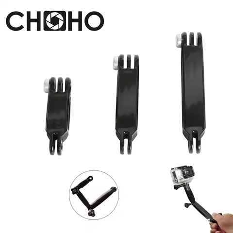 For Gopro Accessoriees Extension Pole 3-Way Arm selfie stick Self Handheld Helmet Mount for Gopro HE
