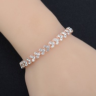 Hot Luxury Vintage Bracelet Crystal Bracelets For Women Charm Silver Color Bracelets &amp; Bangles Femme Fashion Jewelry Gifts