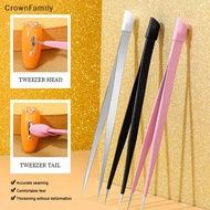 [CrownFamily] Nail Tweezers 3D Rhinestones Picker Nail Art Tools with Silicone Pressing Head [MY]