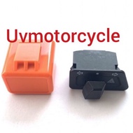 SYM VF3I HONDA WAVE100R WAVE125S DASH DOUBLE SIGNAL HAZARD SWITCH WITH FLASH RELAY