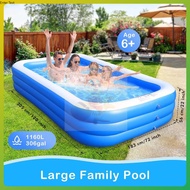 Inflatable Swimming Pool Kids Swimming Pool Baby Swimming Pool Air Pump Family Size Swimming Inflata