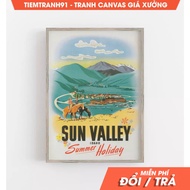 Wall paintings, Sun Valley Idaho Print, Sun Valley Wall Art, Idaho Wall Art, Vintage Wall Art, free 