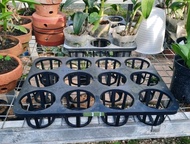 Tray semai bibit anggrek Tray pot semai tanaman pot bulat bibit benih Flexible