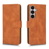 Da cảm thấy lật bằng da bìa cho Samsung Galaxy A16 trường hợp chống sốc nhựa TPU mềm cứng Ốp lưng Sa