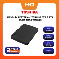 TOSHIBA 1TB AND 2TB BASIC EXTERNAL HARD DRIVE - BLACK 1TB Hard Disk 2TB Hard Disk