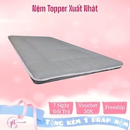 Nệm Ngủ Trải Sàn Xuất Nhật 1m / 1m2 / 1m4 / 1m6 / 1m8 Có Thể Gấp Gọn Dễ Di Chuyển Tặng Kèm Drap Nệm