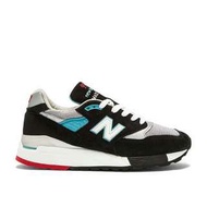 New Balance Made In USA M998 Black Grey Silver