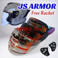 Helmet Visor JS Armor, Helmet Visor Standard convexJS Armor