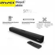 【1 Year Warranty】Awei Y999 Wireless Soundbar Bluetooth 5.0  PC Home Theater Smart TV Speaker 360° Fu