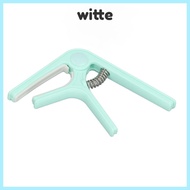 WITTE ​Guitar Capo​, Pink/Light green/Black/White ABS ​Spring Capo​, Convenient ​Even Pressure ​Begi