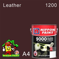 9000 GLOSS FINISH 1L - 1200 Leather • Nippon • High Gloss Finish • Interior And Exterior Wood And Me