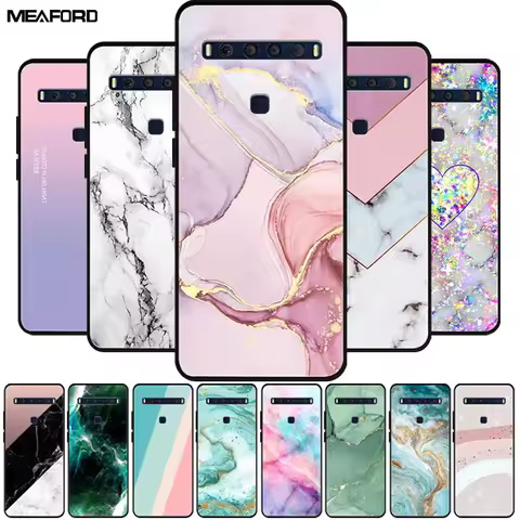 For TCL 10L Case TCL10L Marble TPU Silicone Bumper Protective Covers for TCL 10 Lite Cover Shockproo