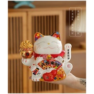 [8 INCH] Lucky cat Maneki Neko Statue Premium Quality Ceramic Ornament Lucky cat Cute Lucky