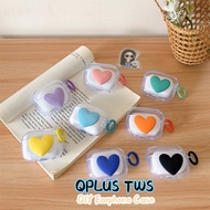 【Case Home】For QPLUS TWS Case Cover DIY Cute Peach Heart Soft Silicone Earphone Case Casing NO.2