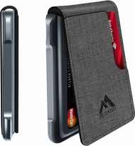 MURADIN Mens Wallet Tactical Bifold Wallets for Men Metal RFID Blocking Aluminum Money Cards Holder Gifts for Men (Grey)